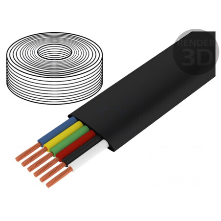 Cablu telecomunicații negru 100m CCA CM06 | Electronic-mag.ro | Componente Electronice