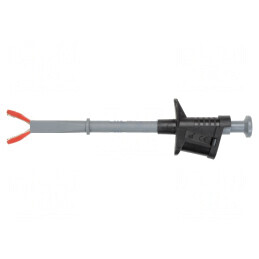 Clips de măsurare crocodil 20A negru 4mm nichelat | Electronic-mag.ro | Componente Electronice