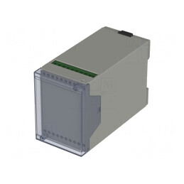 Carcasă DIN gri ABS IP40 109x55x75mm | Electronic-mag.ro | Componente Electronice