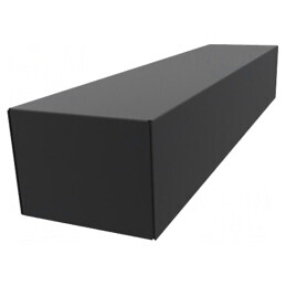 Carcasă oțel neagră 1441 102x432x76mm | Electronic-mag.ro | Componente Electronice