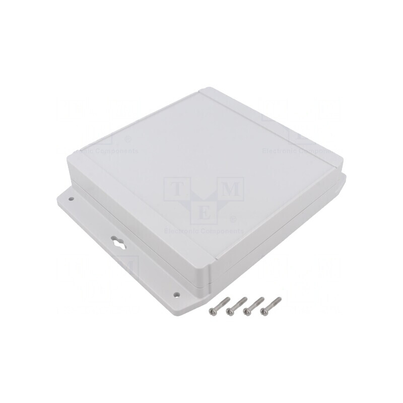 Carcasă universală 180mm x 181mm x 40mm cu lame de fixare | Electronic-mag.ro | Componente Electronice