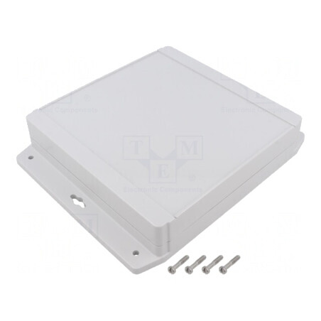 Carcasă universală 180mm x 181mm x 40mm cu lame de fixare | Electronic-mag.ro | Componente Electronice