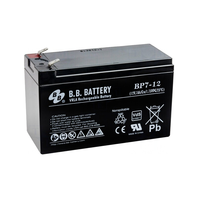 Baterie plumb-acid 12V 7Ah AGM fără întreținere | Electronic-mag.ro | Componente Electronice Baterie plumb-acid 12V 7Ah AGM fără întreținere | Electronic-mag.ro | Componente Electronice