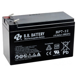 Baterie plumb-acid 12V 7Ah AGM fără întreţinere | Electronic-mag.ro | Componente Electronice