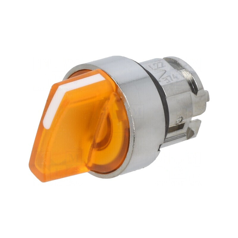 Comutator Rotativ 22mm cu LED Portocaliu IP66 | Electronic-mag.ro | Componente Electronice