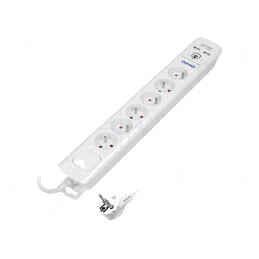 Prelungitor 6 Prize cu Protecție la Supratensiune 10A | Electronic-mag.ro | Componente Electronice