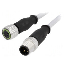 Cablu senzori și automatizări M12-M12 10m | Electronic-mag.ro | Componente Electronice