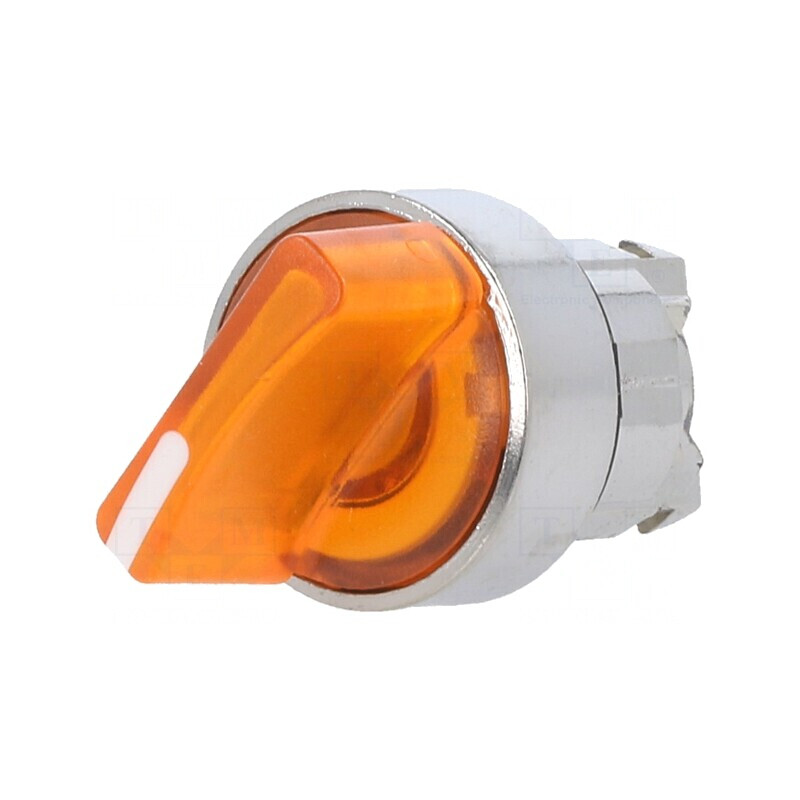 Comutator rotativ 22mm LED portocaliu IP66 | Electronic-mag.ro | Componente Electronice