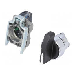 Comutator Rotativ 22mm Negru NO 3A 240VAC 0.55A 125VDC | Electronic-mag.ro | Componente Electronice