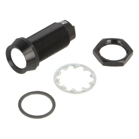 Lampa de control LED alb rece 24-28V DC Ø12,7mm IP67 | Electronic-mag.ro | Componente Electronice