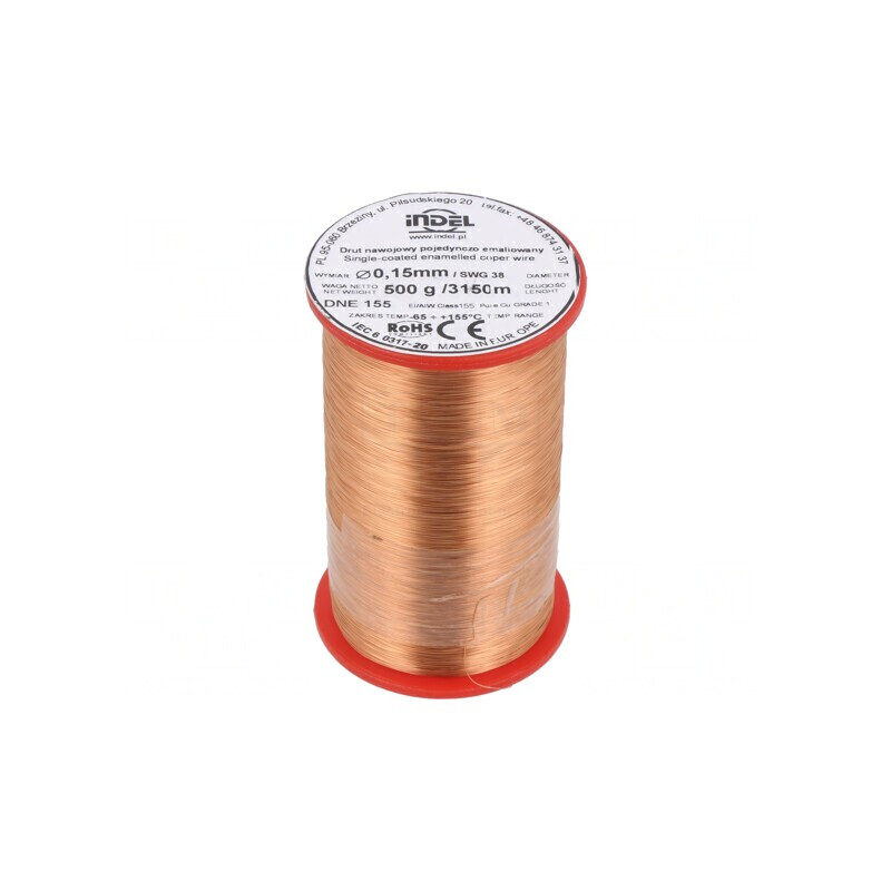 Sârmă Emailată 0,15mm 0,5kg Cu 65-155°C | Electronic-mag.ro | Componente Electronice