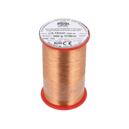 Sârmă Emailată 0,15mm 0,5kg Cu 65-155°C | Electronic-mag.ro | Componente Electronice
