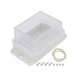 Carcasă Universală 85x125x70mm cu Lame de Fixare | Electronic-mag.ro | Componente Electronice