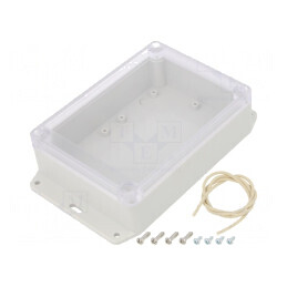 Carcasă Universală 85mm x 165mm x 85mm cu Lame de Fixare | Electronic-mag.ro | Componente Electronice