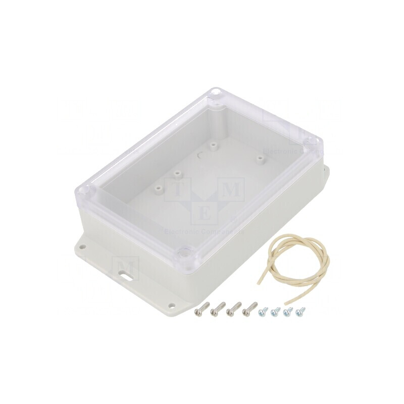 Carcasă Universală 85mm x 165mm x 85mm cu Lame de Fixare | Electronic-mag.ro | Componente Electronice