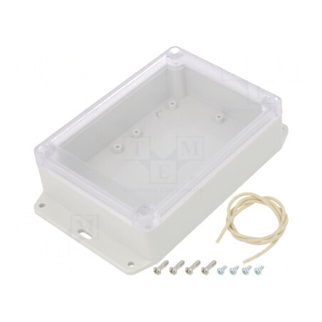 Carcasă Universală 85mm x 165mm x 85mm cu Lame de Fixare | Electronic-mag.ro | Componente Electronice