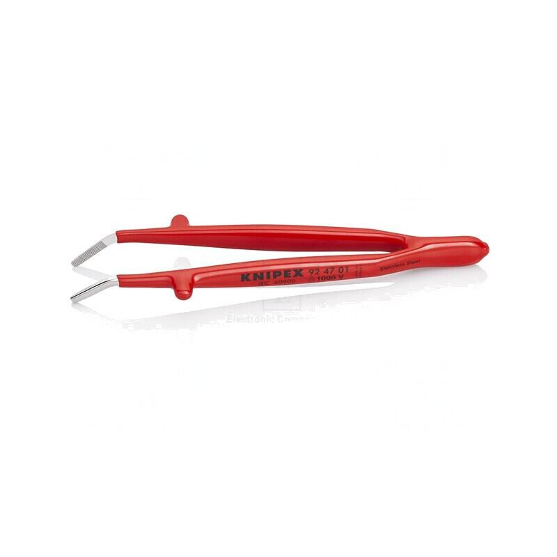 Pensetă Izolată 142mm Vârf Curbat Rotunjit | Electronic-mag.ro | Componente Electronice