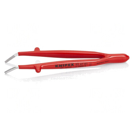 Pensetă Izolată 142mm Vârf Curbat Rotunjit | Electronic-mag.ro | Componente Electronice