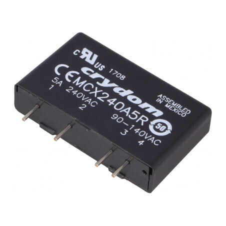 Releu semiconductor 1-fazat 5A 12-280VAC | Electronic-mag.ro | Componente Electronice