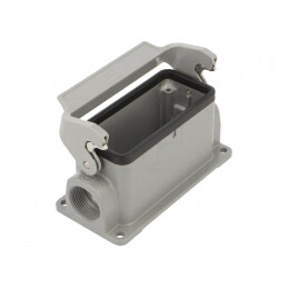Han B Base Surface LC 1 Lever 2 x M25 | Electronic-mag.ro | Componente Electronice