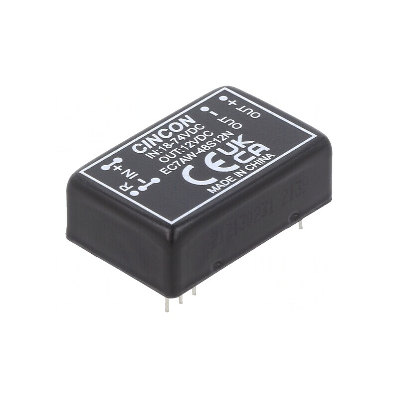 Convertor DC/DC 10W 18-75V la 12V 833mA DIP24 | Electronic-mag.ro | Componente Electronice
