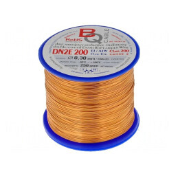 Sârmă bobină dublu emailată 0,3mm 0,25kg | Electronic-mag.ro | Componente Electronice