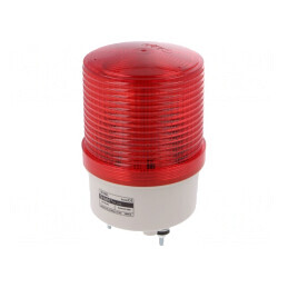 Semnalizator Luminos cu Lumină Continuă și Intermitentă S100L-24-R | Electronic-mag.ro | Componente Electronice