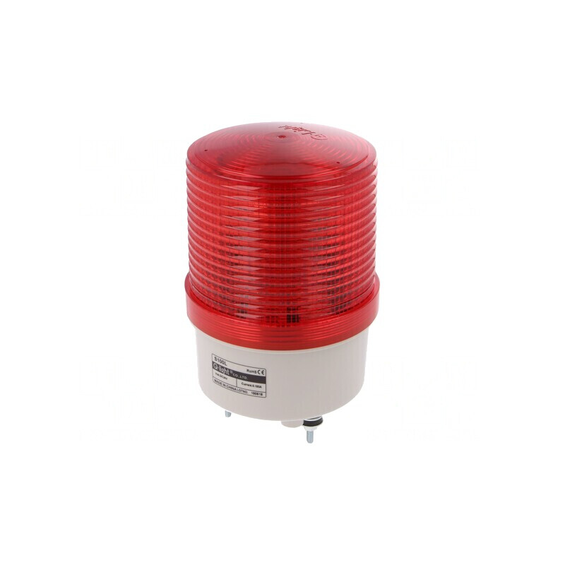 Semnalizator Luminos cu Lumină Continuă și Intermitentă S100L-24-R | Electronic-mag.ro | Componente Electronice