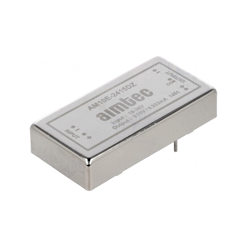 Convertor DC/DC 10W 18-36V la 15V/-15V AM10E-2415DZ | Electronic-mag.ro | Componente Electronice Convertor DC/DC 10W 18-36V la 15V/-15V AM10E-2415DZ | Electronic-mag.ro | Componente Electronice