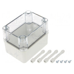 Carcasă Universală Gri 80x110x85mm IK08 PC | Electronic-mag.ro | Componente Electronice