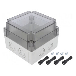 Carcasă Universală Policarbonat 130x130x100mm | Electronic-mag.ro | Componente Electronice