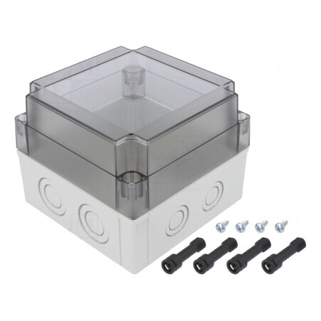 Carcasă Universală Policarbonat 130x130x100mm | Electronic-mag.ro | Componente Electronice