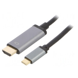 Adaptor HDMI 2.0 USB-C 1.8m Gri