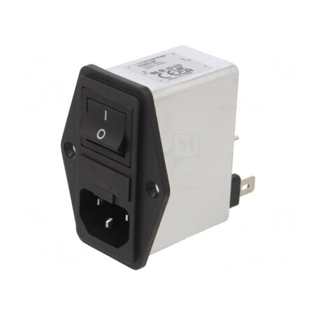 Conector alimentare AC soclu tată 2A 250VAC C14 | Electronic-mag.ro | Componente Electronice