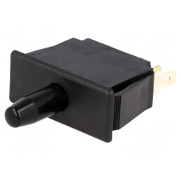 Comutator Uşă DPDT 10A/250VAC Negru Panou | Electronic-mag.ro | Componente Electronice