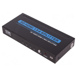 Splitter HDMI 1.3 Negru Intrare DC și HDMI Soclu | Electronic-mag.ro | Componente Electronice