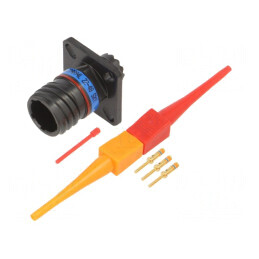 Conector Militar Dimensiune 9 MIL-DTL-38999 Seria III Soclu | Electronic-mag.ro | Componente Electronice