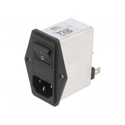 Conector Alimentare AC Soclu C14 2A 250V | Electronic-mag.ro | Componente Electronice