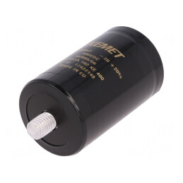 Condensator electrolitic 1mF 400VDC Ø51x82mm Raster 22.2mm | Electronic-mag.ro | Componente Electronice