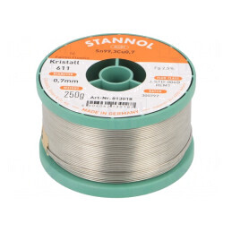 Sârmă de lipit fără plumb 0,7mm 250g | Electronic-mag.ro | Componente Electronice