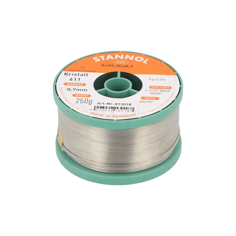 Sârmă de lipit fără plumb 0,7mm 250g | Electronic-mag.ro | Componente Electronice Sârmă de lipit fără plumb 0,7mm 250g | Electronic-mag.ro | Componente Electronice