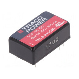 Convertor DC/DC 8W 9-36V la 24V 335mA DIP16 TEL 8-2415WI | Electronic-mag.ro | Componente Electronice