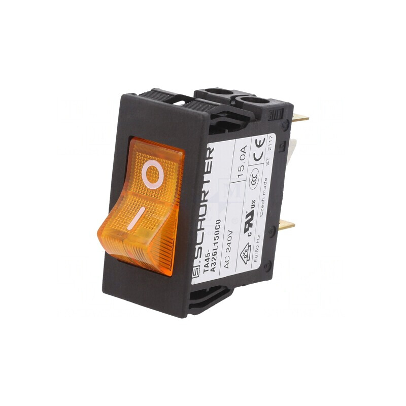 Întrerupător de Supracurent 240VAC 60VDC 15A DPST MCB | Electronic-mag.ro | Componente Electronice