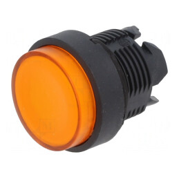 Comutator apăsare 22mm galben 2 poziții stabilizate | Electronic-mag.ro | Componente Electronice