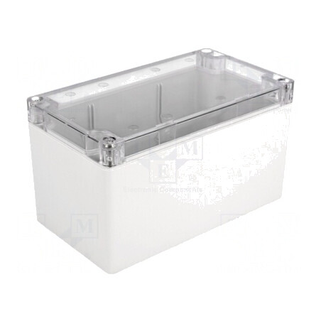 Carcasă Universală Policarbonat 90x160x90mm Gri Transparent | Electronic-mag.ro | Componente Electronice