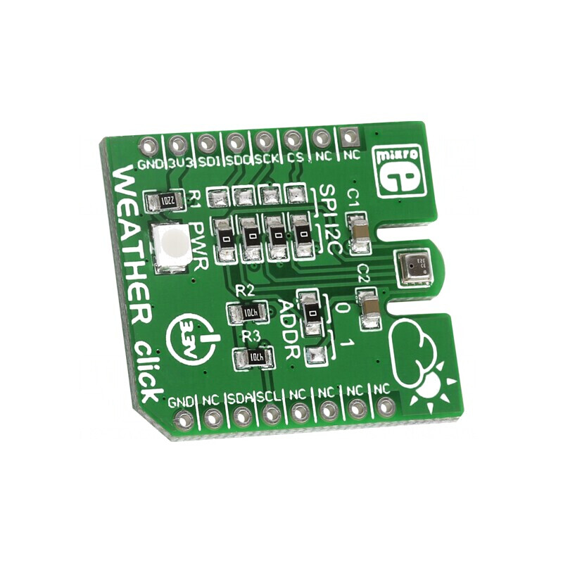 Weather Click - Senzor de Presiune, Umiditate și Temperatură | Electronic-mag.ro | Componente Electronice Weather Click - Senzor de Presiune, Umiditate și Temperatură | Electronic-mag.ro | Componente Electronice