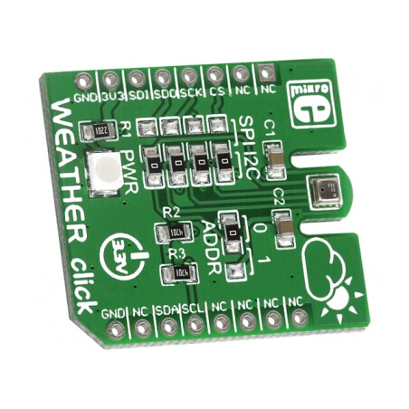 Weather Click - Senzor de Presiune, Umiditate și Temperatură | Electronic-mag.ro | Componente Electronice