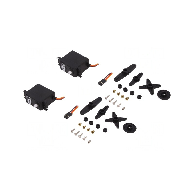 Suport Pan-Tilt Negru 4,8-6VDC | Electronic-mag.ro | Componente Electronice