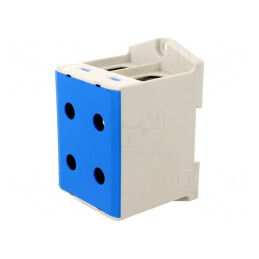 Conector Îmbinare Șine 35-240mm² 1 Pistă 4 Borne Albastru VC05-0038 | Electronic-mag.ro | Componente Electronice