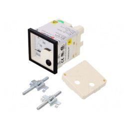 Ampermetru pe panou True RMS AC 0-250A/500A Clasa 1.5 48x48mm | Electronic-mag.ro | Componente Electronice